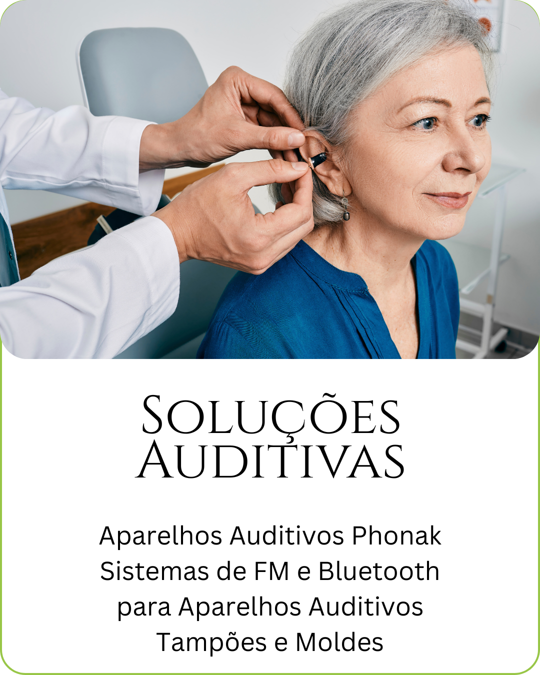 Na SER Clínica trabalhamenos ha mais de 30 anos com aparelhos auditivos de primeira linha da Phonak. Somos um parceiro autorizado da Audionova e contamos com  a Fonoaudióloga Adriana Avagliano, que contribui com a sua experiência de mais de 35 anos na área.