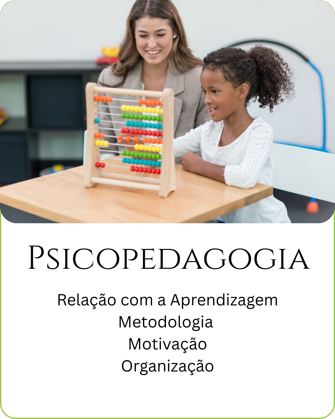 Na SER Clínica a Fonoaudióloga e Psicopedagoga Birgit Möbus atende crianças com dificuldades na aprendizagem, em especial nas áreas da leitura , escrita e matemática. Também orienta pais e educadores sobre a melhor forma de promover o desenvolvimento da criança.