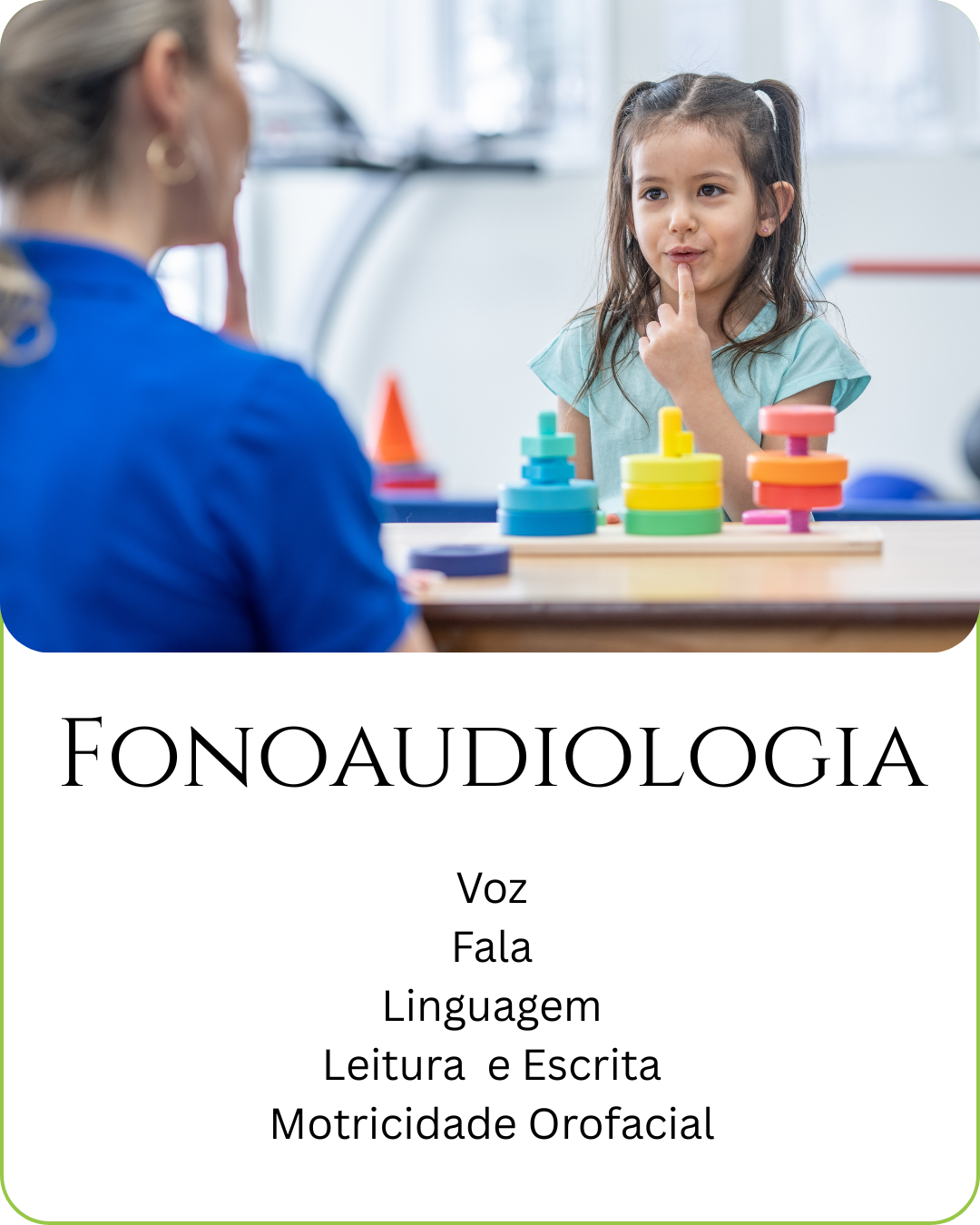 Terapia da fala, voz, linguagem , transtornos de leitura e escrita