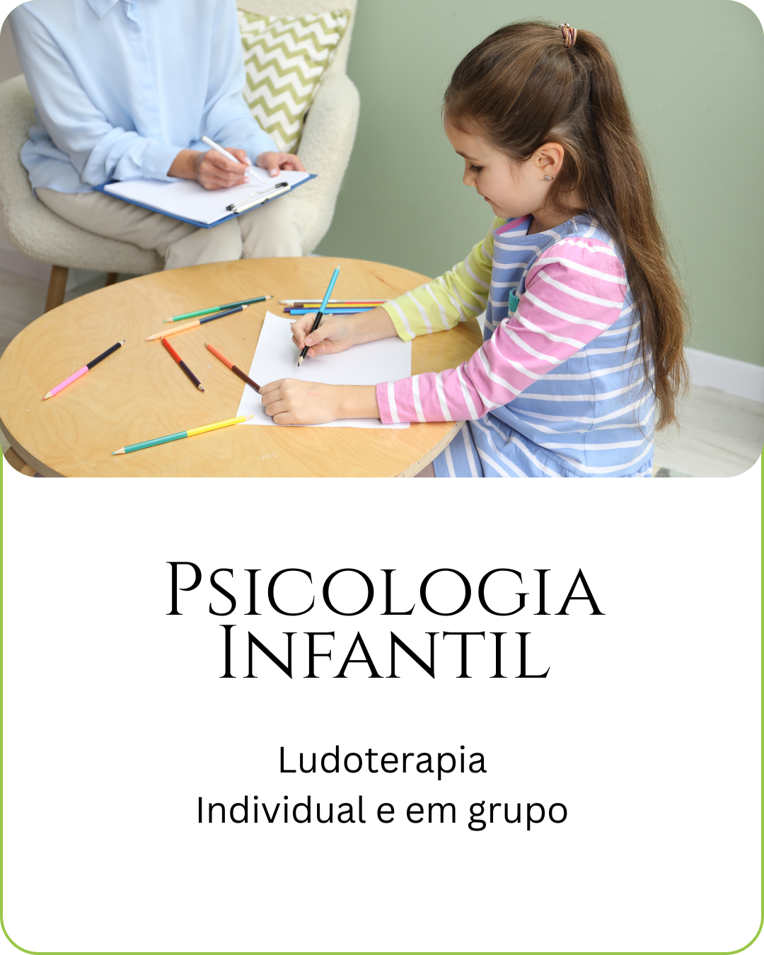 Na SER Clínica a abordagem com crianças é de ludoterpia com embasamento na psican´lise e no psicodrama